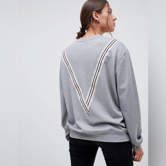 Moves By Minimum sporty stripe sweatshirt size Medium - Picture 6 of 11